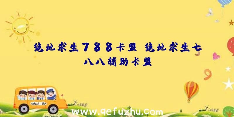 绝地求生788卡盟、绝地求生七八八辅助卡盟