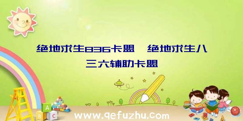 绝地求生836卡盟、绝地求生八三六辅助卡盟