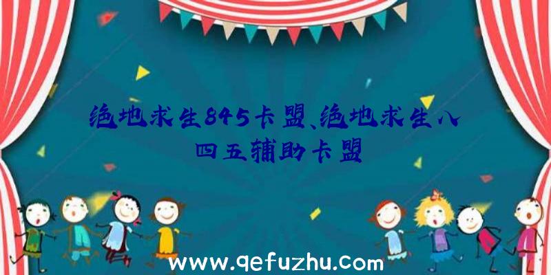 绝地求生845卡盟、绝地求生八四五辅助卡盟