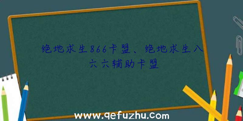 绝地求生866卡盟、绝地求生八六六辅助卡盟