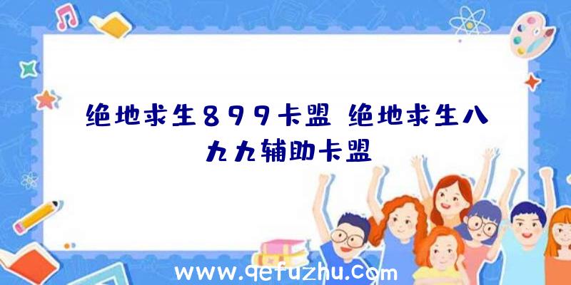 绝地求生899卡盟、绝地求生八九九辅助卡盟