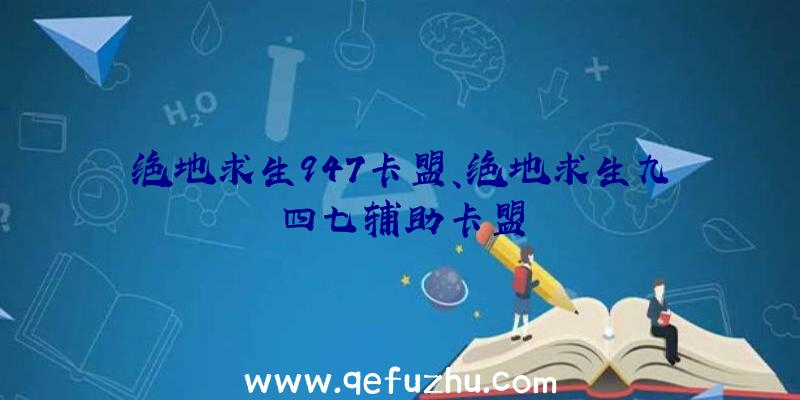 绝地求生947卡盟、绝地求生九四七辅助卡盟