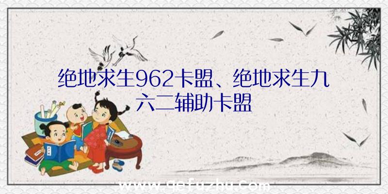 绝地求生962卡盟、绝地求生九六二辅助卡盟