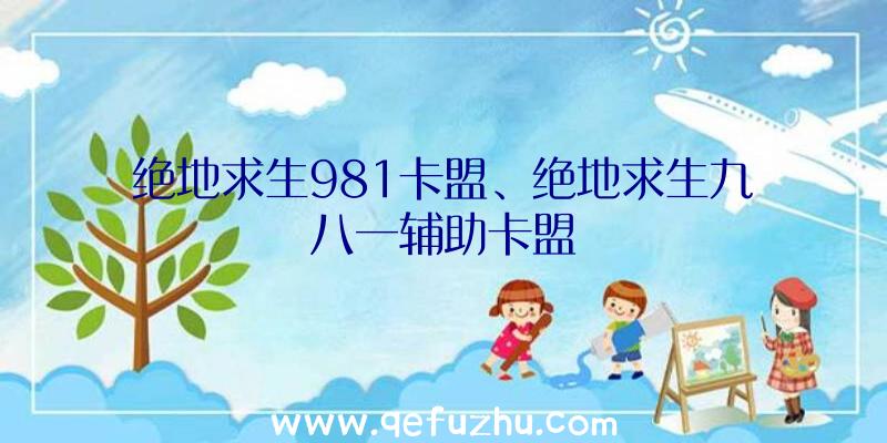 绝地求生981卡盟、绝地求生九八一辅助卡盟