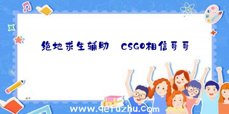 绝地求生辅助:CSGO相信哥哥