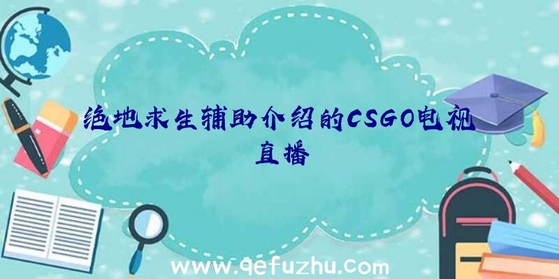 绝地求生辅助介绍的CSGO电视直播