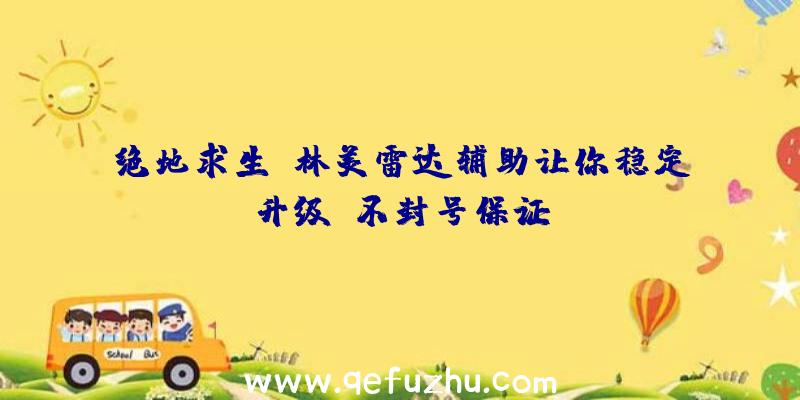 绝地求生：林美雷达辅助让你稳定升级，不封号保证！