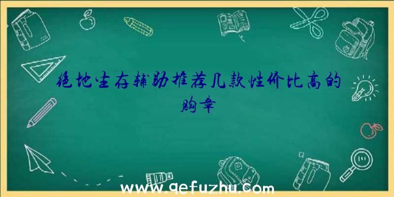 绝地生存辅助推荐几款性价比高的胸章