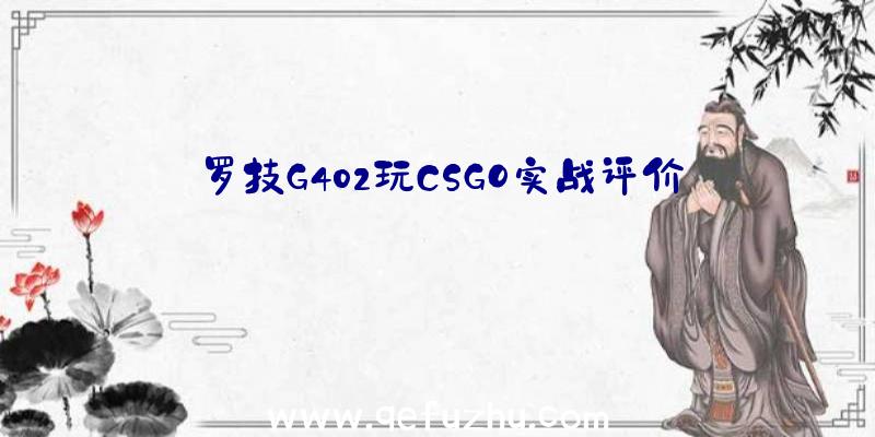 罗技G402玩CSGO实战评价