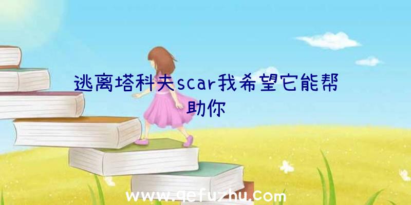 逃离塔科夫scar我希望它能帮助你